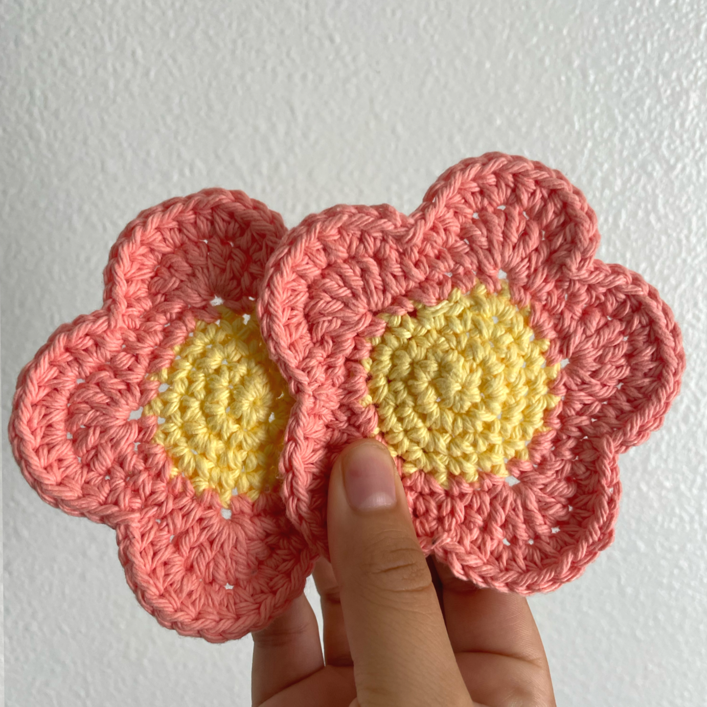 Crocheted Flower Mug Rug