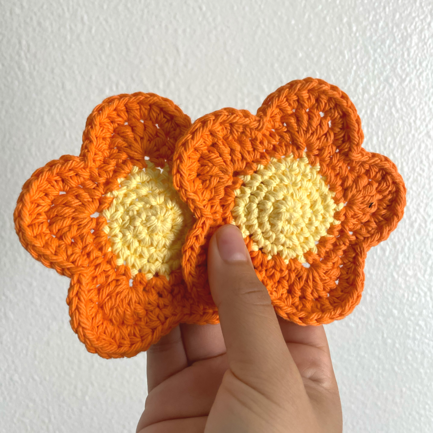 Crocheted Flower Mug Rug