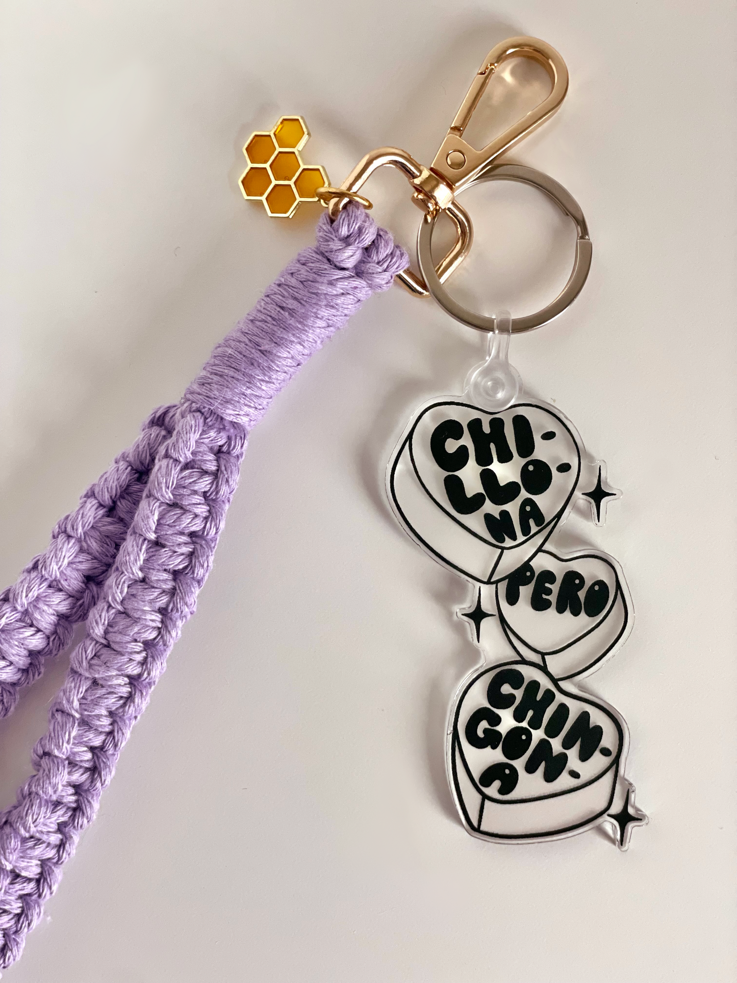 "Chillona Pero Chingona" Acrylic Keychain