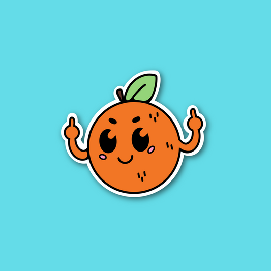 Sassy Orange Sticker