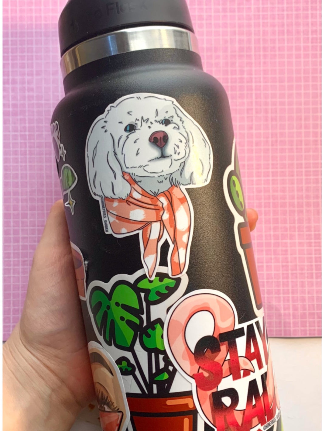 Custom Pet Portrait Water Bottle