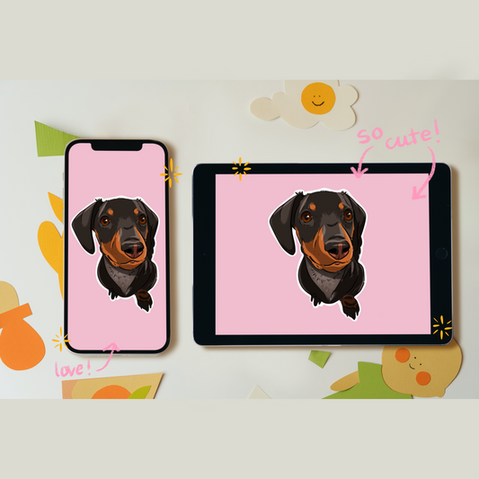 Custom Pet Portrait Digital Bundle